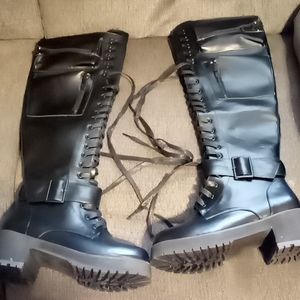 Women's Meiliva Military Knee High Boots size 8.5